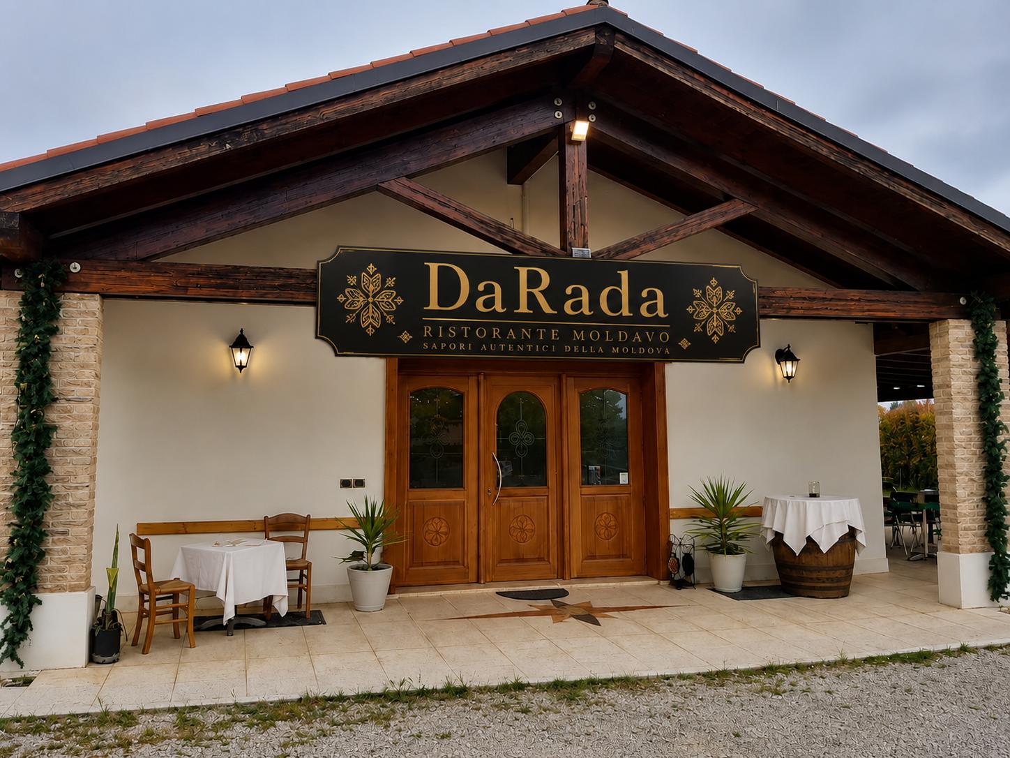 Ingresso del ristorante DaRada a Vedelago